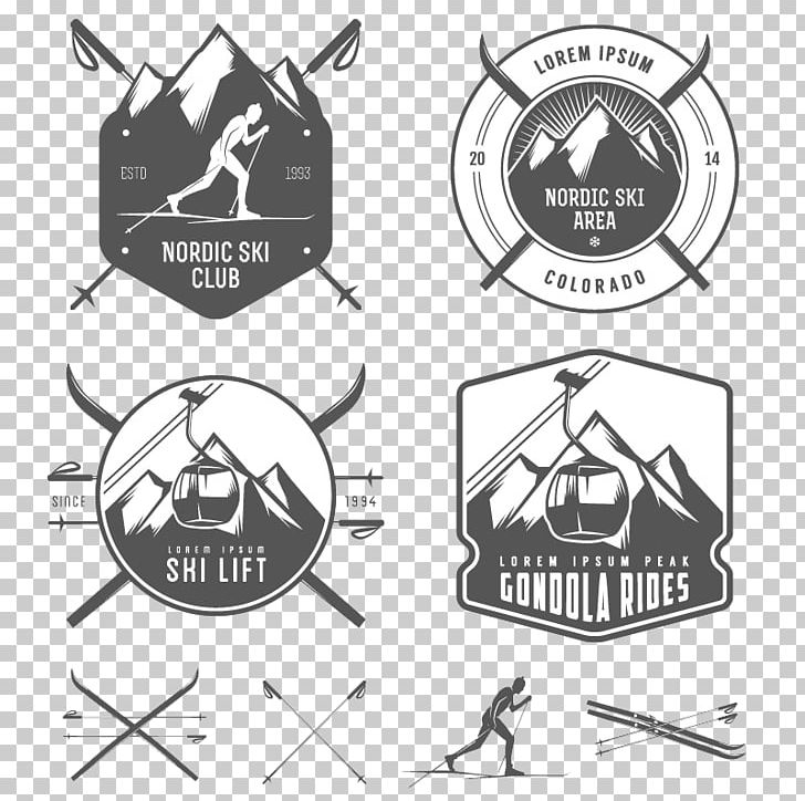 Alpine Skiing Logo PNG, Clipart, Angle, Apres Ski, Black And White, Brand, Diagram Free PNG Download