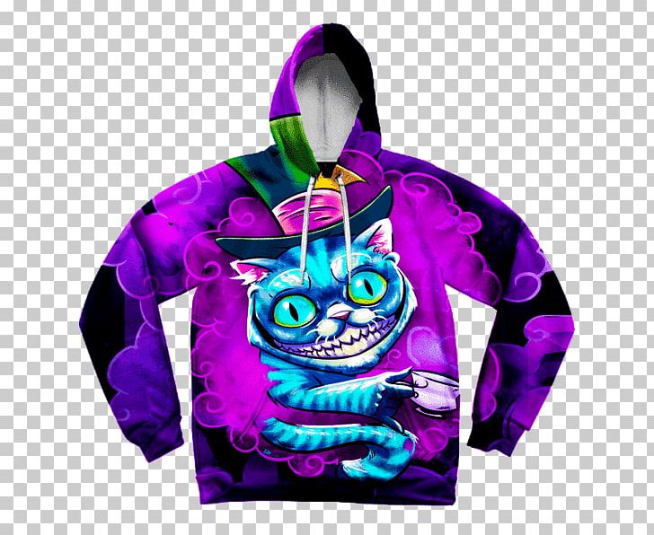 Hoodie T-shirt Clothing All Over Print Bluza PNG, Clipart, All Over Print, Bluza, Cheshire, Cheshire Cat, Clothing Free PNG Download