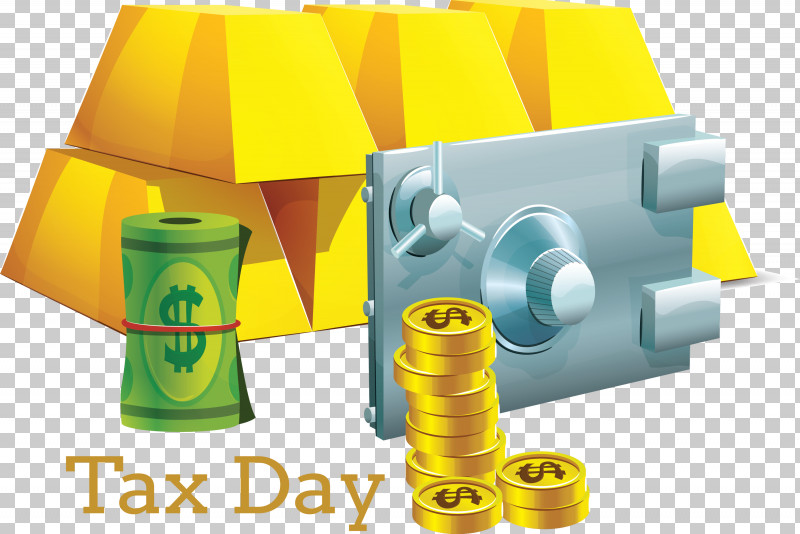 Tax Day PNG, Clipart, Plastic, Tax Day, Yellow Free PNG Download