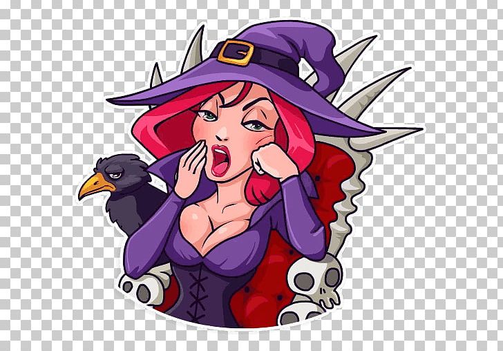 Sticker Telegram Witch PNG, Clipart, Art, Broom, Cartoon, Dog, Fiction Free PNG Download