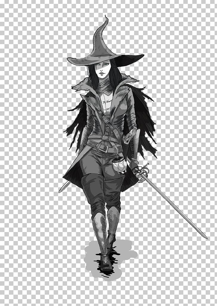 Costume Design White Legendary Creature Supernatural PNG, Clipart, Armour, Beggar, Black And White, Cold Weapon, Costume Free PNG Download