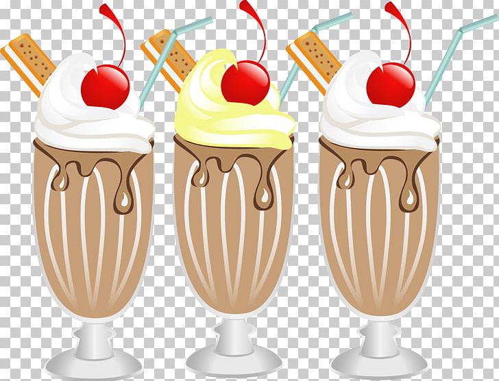 Ice Cream Sundae Milkshake Cocktail PNG, Clipart, Cream, Cream Vector, Dairy Product, Dessert, Drawing Free PNG Download