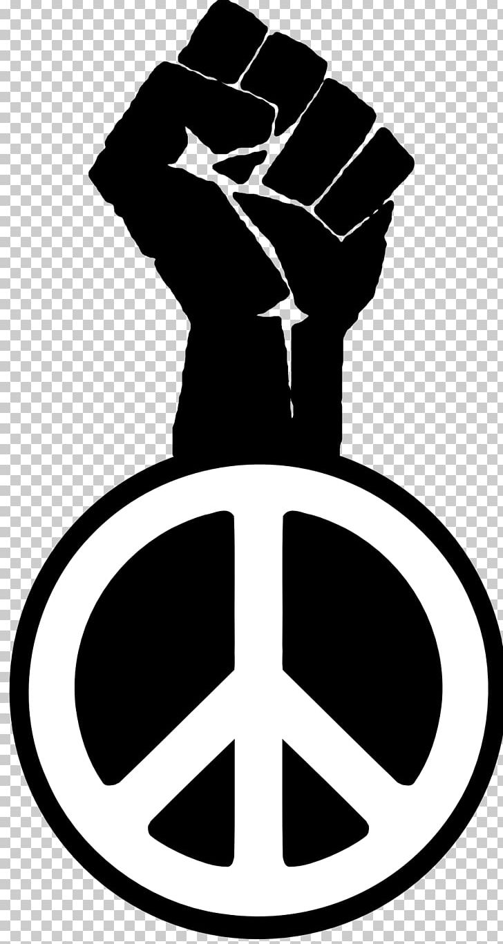 Raised Fist Peace Symbols PNG, Clipart, Art, Black And White, English, Fist, Logo Free PNG Download