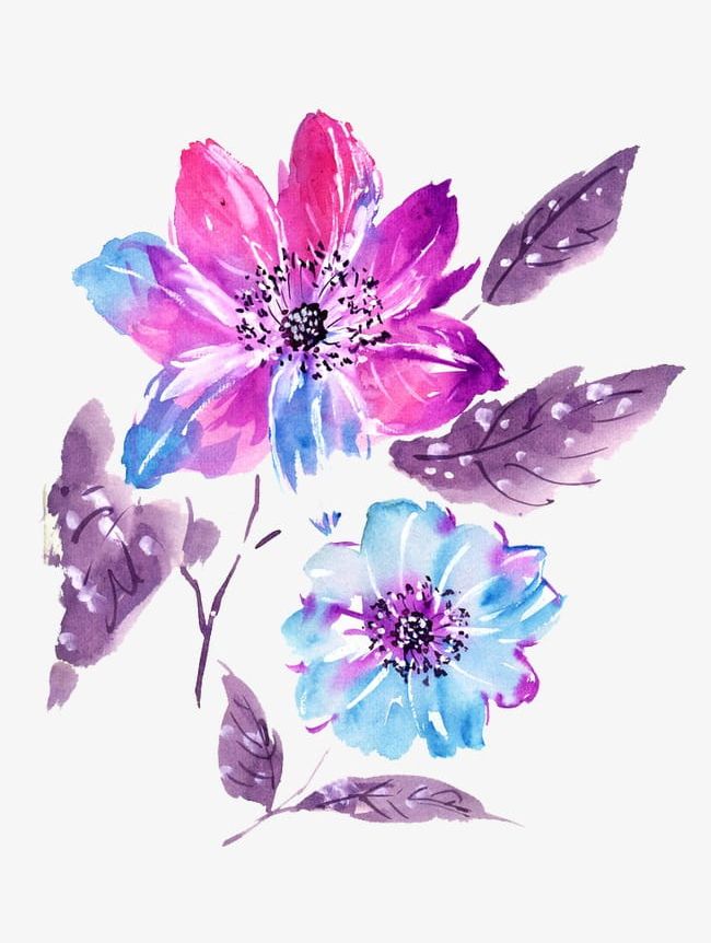 Purple Lavender Flowers Watercolor Materials PNG, Clipart, Art, Calligraphy, Culture, Culture And Art, Flower Free PNG Download
