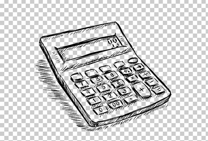 Drawing PNG, Clipart, Artwork, Black And White, Calculation, Calculator, Cartoon Free PNG Download