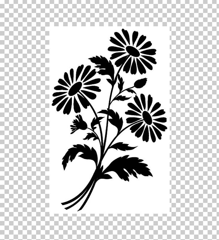 Chamomile Silhouette Drawing Flower PNG, Clipart, Art, Black And White, Branch, Chrysanths, Daisy Family Free PNG Download