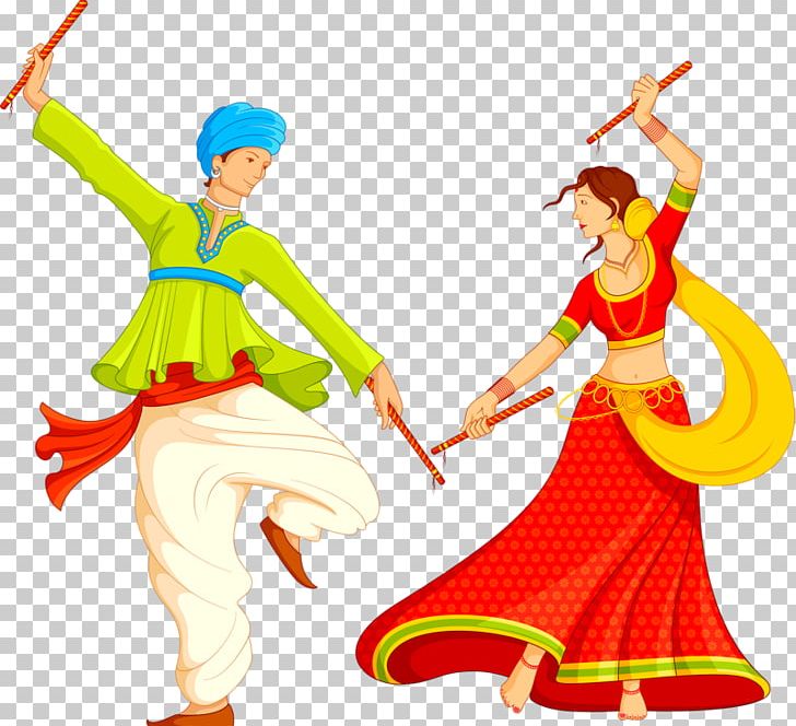 Dandiya Raas Dance Garba PNG, Clipart, Art, Clip Art, Clothing, Costume, Dance Free PNG Download