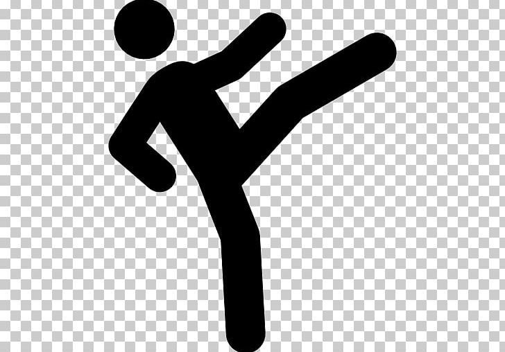 Karate Kick Taekwondo Sport Computer Icons PNG, Clipart, Area, Arm, Black And White, Chuck Norris, Combat Sport Free PNG Download