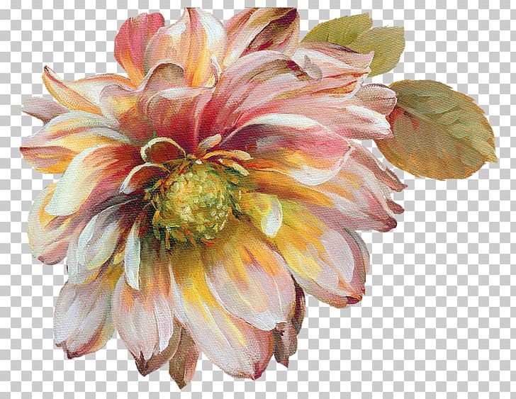 Painting Flowers Watercolor Painting Decoupage PNG, Clipart, Art, Canvas, Chrysanths, Cut Flowers, Dahlia Free PNG Download