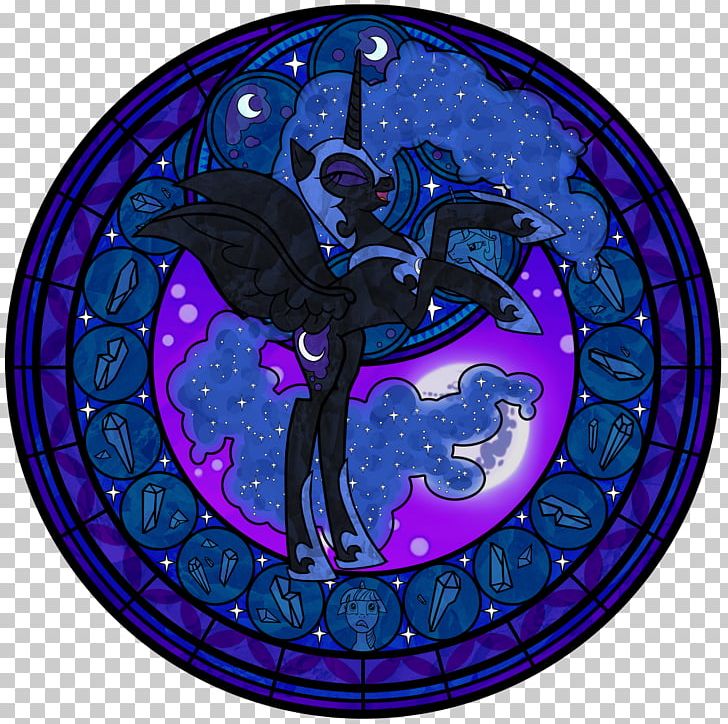 Princess Luna Stained Glass Pinkie Pie YouTube PNG, Clipart, Art, Deviantart, Electric Blue, Fictional Character, Glass Free PNG Download