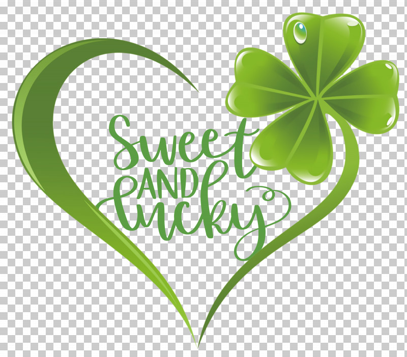 Sweet And Lucky St Patricks Day PNG, Clipart, Chemical Symbol, Chemistry, Flower, Green, Leaf Free PNG Download