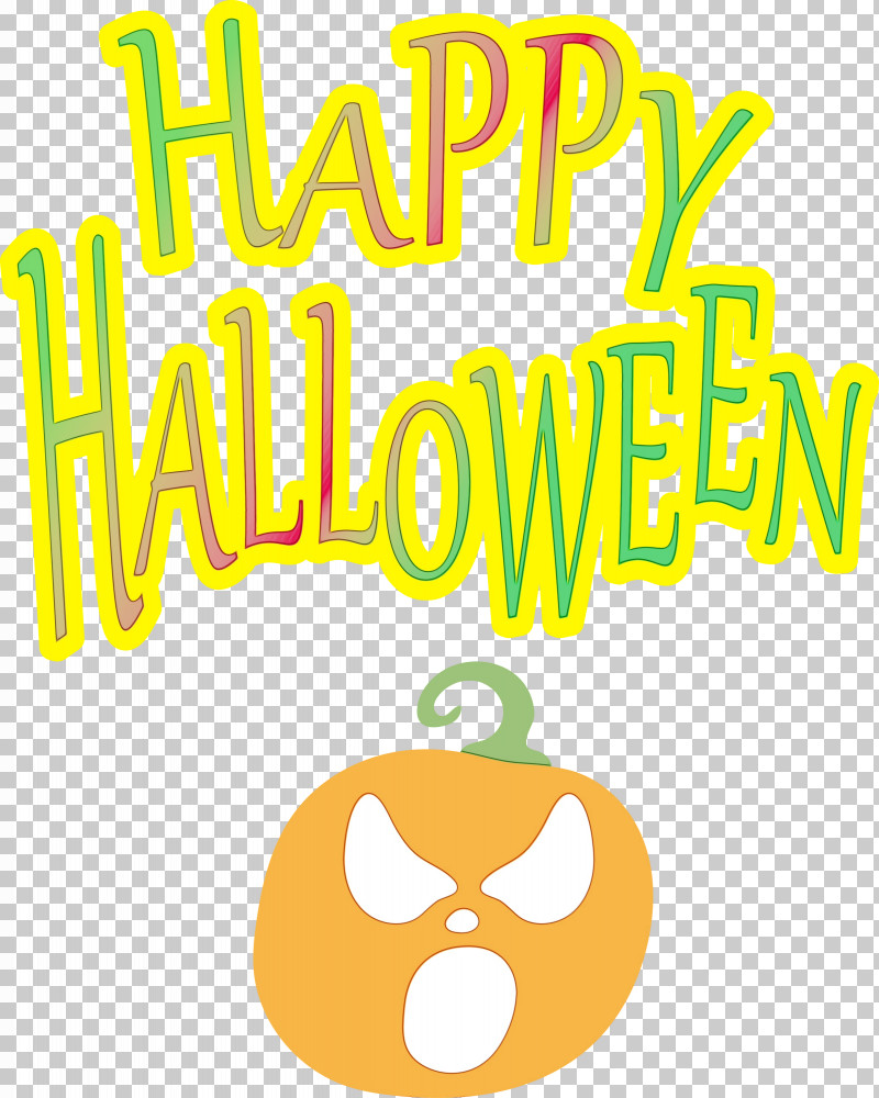 Logo Cartoon Yellow Line Happiness PNG, Clipart, Cartoon, Fruit, Geometry, Happiness, Happy Halloween Free PNG Download