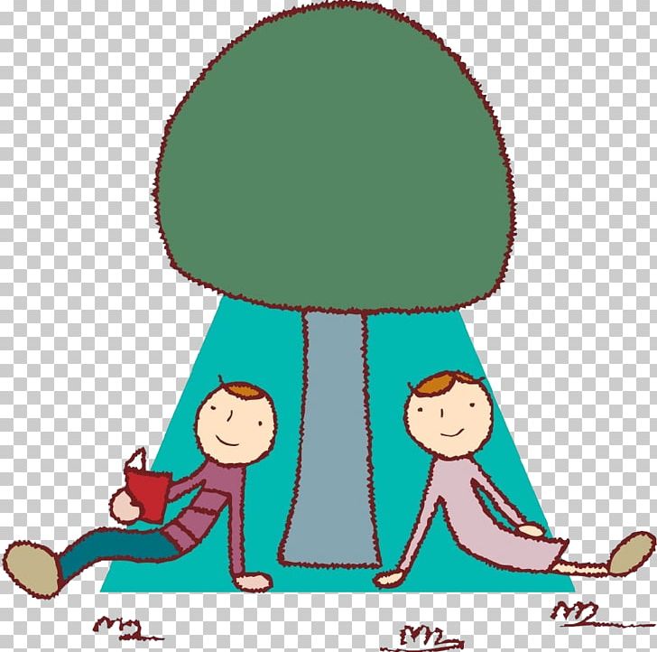 Cartoon Falling In Love Illustration PNG, Clipart, Adult Child, Area, Art, Big, Big Tree Free PNG Download