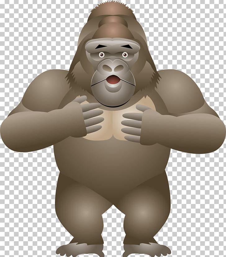 Gorilla Monkey Animation Primate PNG, Clipart, Animal, Animals, Animation, Bear, Carnivoran Free PNG Download