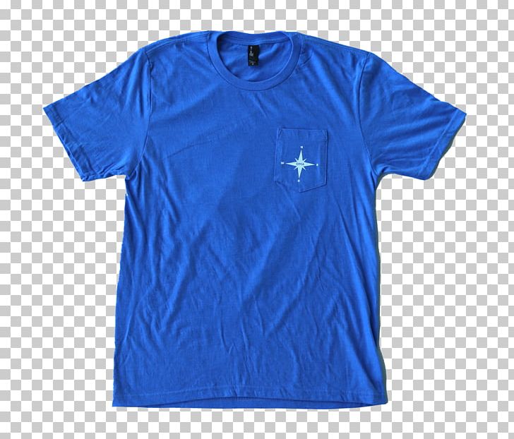 T-shirt Neckline Sleeve Jersey PNG, Clipart, Active Shirt, Azure, Blue, Clothing, Cobalt Blue Free PNG Download