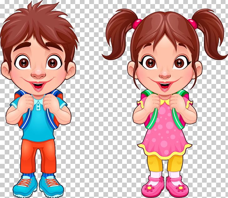 Student Boy Girl Png Clipart Arm Boy Cartoon Cartoon Character Cartoon Eyes Free Png Download