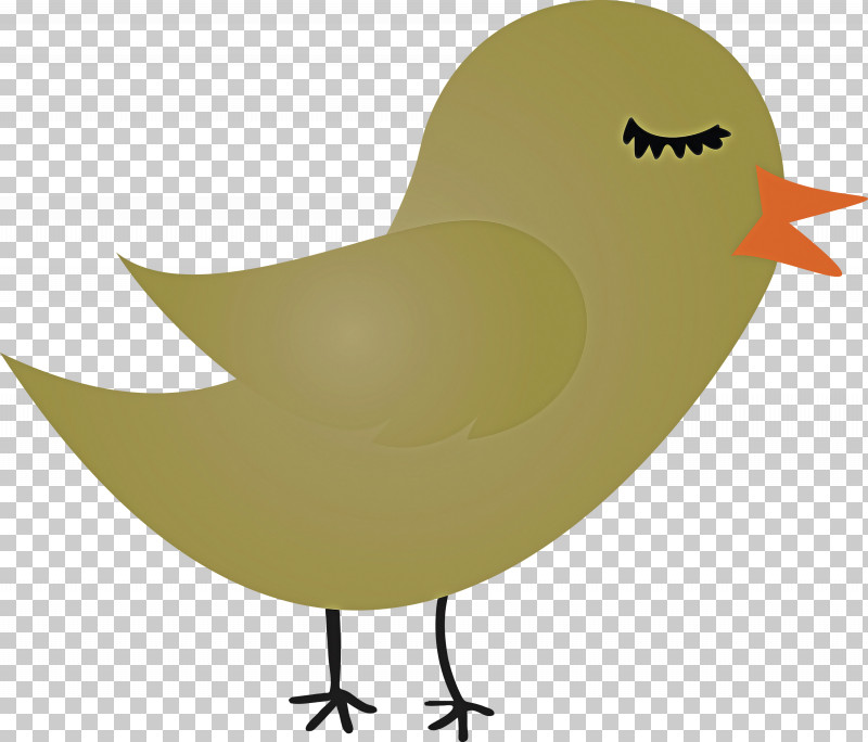 Bird Chicken Yellow Cartoon Beak PNG, Clipart, Beak, Bird, Cartoon, Cartoon Bird, Chicken Free PNG Download