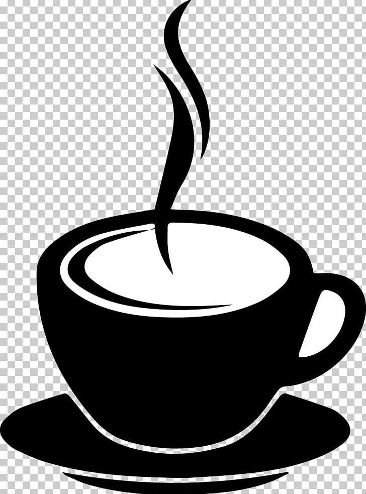 Coffee Cup Tea Cafe PNG, Clipart, Artwork, Black And White, Cafe, Coffee, Coffee Beans Free PNG Download