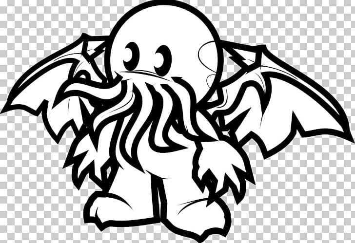 Cthulhu Drawing Character PNG, Clipart, Art, Artwork, Beak, Bird, Black Free PNG Download