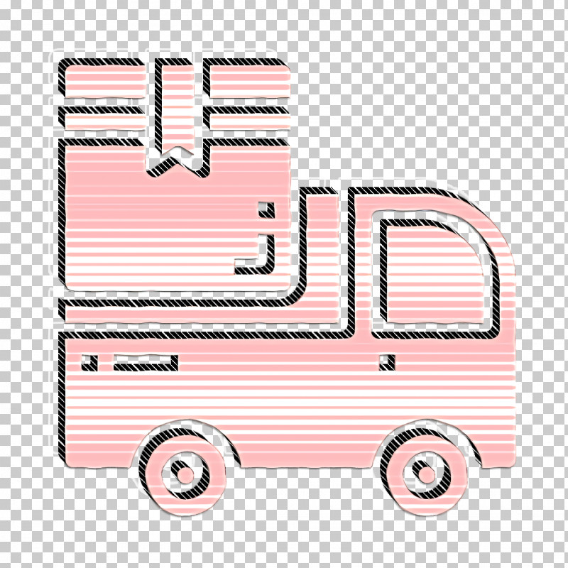 Logistic Icon Delivery Icon Van Icon PNG, Clipart, Car, Delivery Icon, Line, Logistic Icon, Pink Free PNG Download