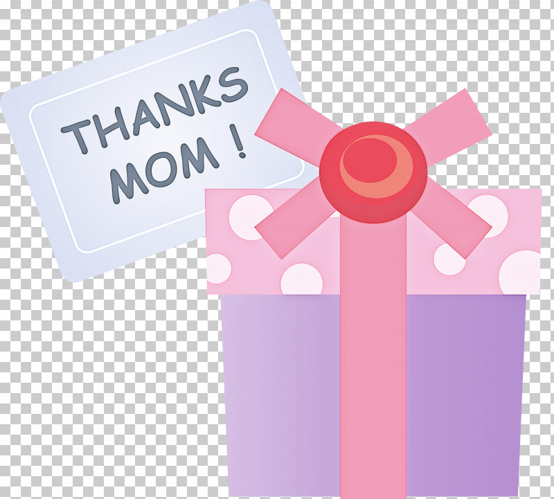 Mothers Day Gift Thanks Mom PNG, Clipart, Automotive Wheel System, Auto Part, Label, Magenta, Material Property Free PNG Download