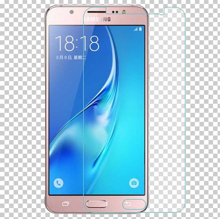 Samsung Galaxy J5 (2016) Samsung Galaxy J7 Screen Protectors Toughened Glass PNG, Clipart, Cellular Network, Electric Blue, Electronic Device, Gadget, Glass Free PNG Download