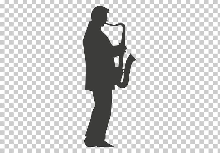 Silhouette Saxophone Trumpet PNG, Clipart, Arm, Black And White, Brass Instrument, Brass Instruments, Drawing Free PNG Download