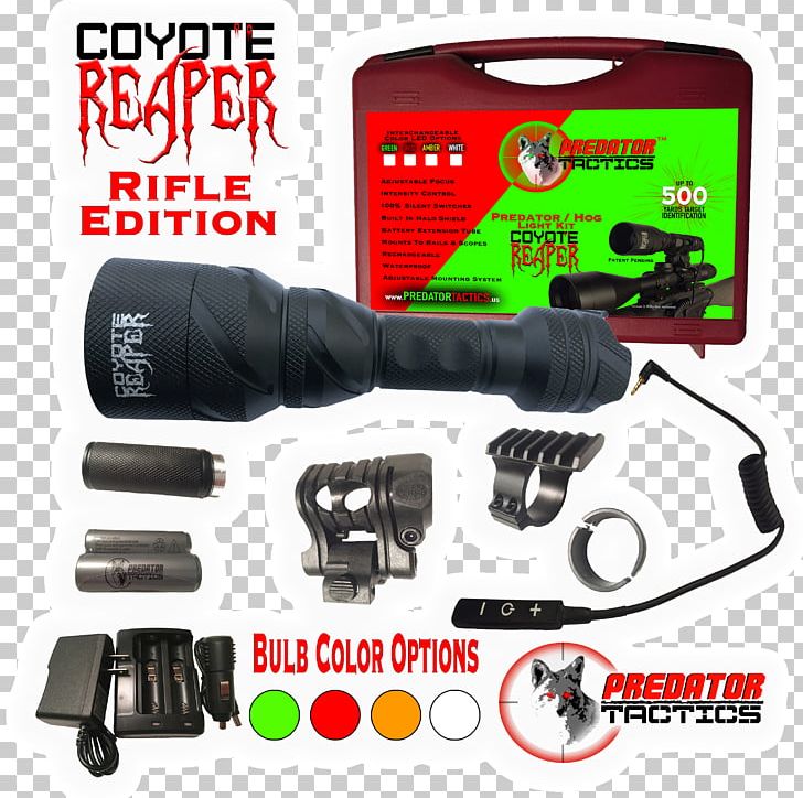 Coyote Light-emitting Diode Varmint Hunting White PNG, Clipart, Color, Coyote, Flashlight, Green, Hardware Free PNG Download