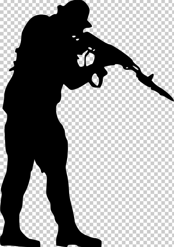 Silhouette Soldier PNG, Clipart, Animals, Army, Artwork, Black And White, Download Free PNG Download