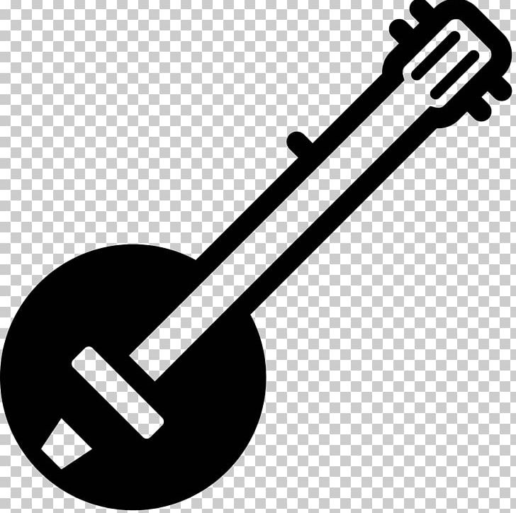Computer Icons Banjo PNG, Clipart, Banjo, Black And White, Computer Font, Computer Icons, Country Music Free PNG Download