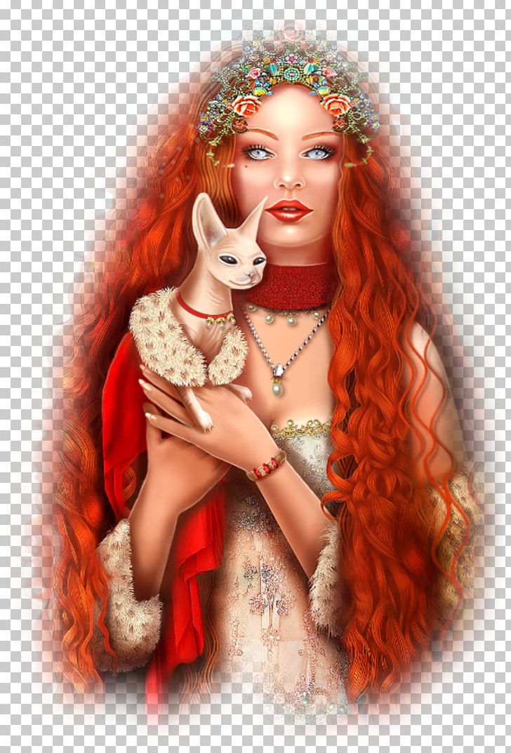 Red Hair Fantastic Art PNG, Clipart, Art, Blingee, Brown Hair, Digital Art, Fantastic Art Free PNG Download
