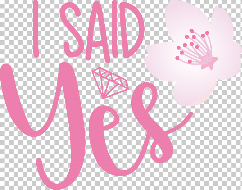 I Said Yes She Said Yes Wedding PNG, Clipart, Flower, I Said Yes, Logo, She Said Yes, Wedding Free PNG Download