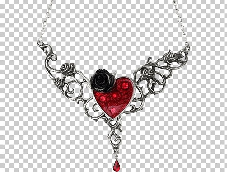 Rose Heart Blood Necklace Charms & Pendants PNG, Clipart, Black Rose, Blood, Body Jewelry, Chain, Charms Pendants Free PNG Download