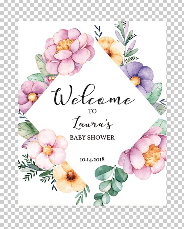 Baby Shower Watercolor Painting Frames PNG, Clipart, Baby Shower, Blossom, Blush, Cut Flowers, Floral Design Free PNG Download