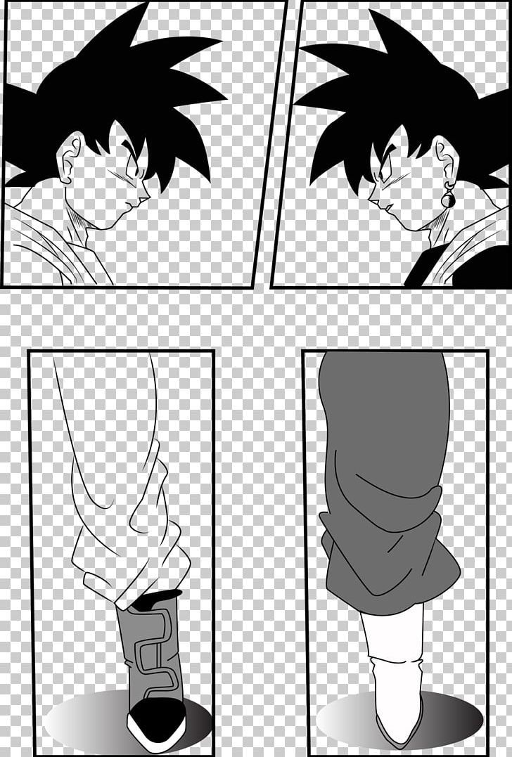 Goku Black Gohan Frieza Super Saiya PNG, Clipart, Anime, Art, Black, Black And White, Cartoon Free PNG Download