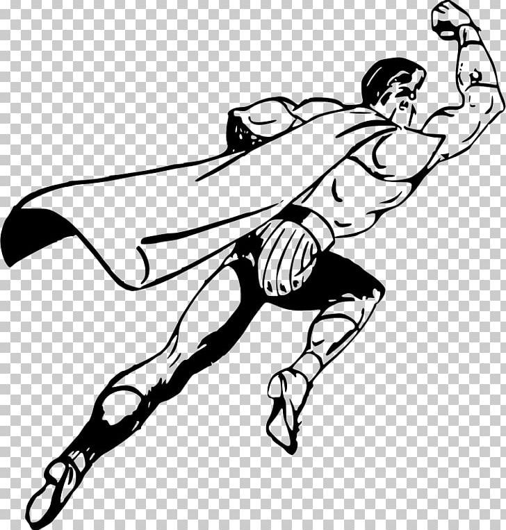 Superhero Cartoon Drawing PNG, Clipart, Area, Arm, Art, Artwork, Black Free PNG Download