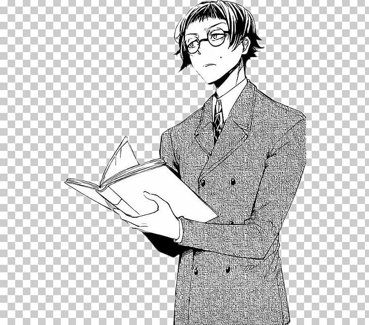 Bungo Stray Dogs Japan Writer Novelist Buraiha PNG, Clipart, Angle, Anime, Arm, Art, Black And White Free PNG Download