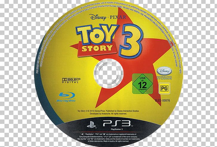 Toy Story 3: The Video Game PlayStation 2 Compact Disc Blu-ray Disc PlayStation 3 PNG, Clipart, Bluray Disc, Brand, Cartoon, Compact Disc, Data Storage Device Free PNG Download