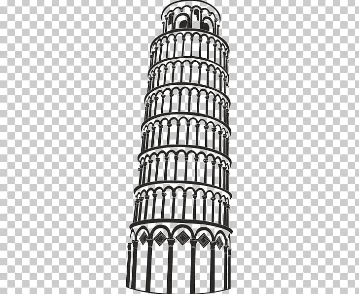 Leaning Tower Of Pisa Eiffel Tower Drawing Monument PNG, Clipart, Big Ben, Black And White, Coloring Book, Cylinder, Drawing Free PNG Download
