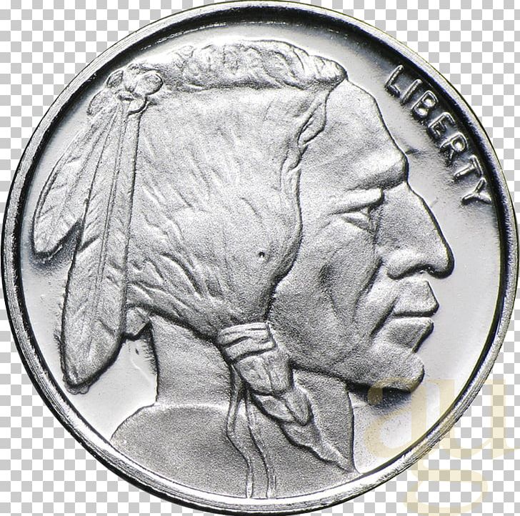 Silver Coin Bullion Coin Troy Ounce PNG, Clipart, American Buffalo, American Silver Eagle, Apmex, Black And White, Bullion Free PNG Download