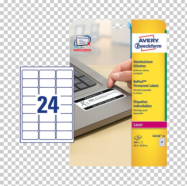 Label Laser Printing Sticker Avery Dennison Printer PNG, Clipart, Adhesive, Adhesive Label, Avery Dennison, Avery Zweckform, Brand Free PNG Download