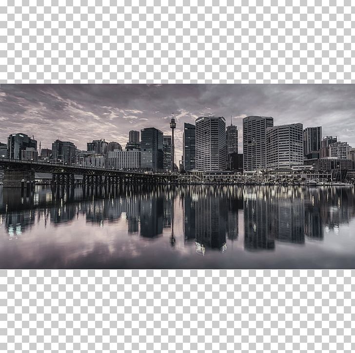 Black And White Port Jackson Darling Harbour Landscape Photography PNG, Clipart, Art, Black And White, Canvas Print, City, Cityscape Free PNG Download