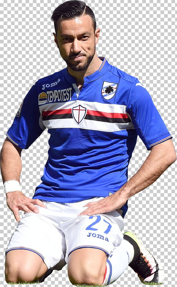 Fabio Quagliarella U.C. Sampdoria Football Player Sport PNG, Clipart, Ball, Blue, Clothing, Electric Blue, Fabio Quagliarella Free PNG Download