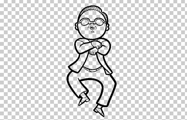 Gangnam District Gangnam Style Coloring Book Drawing PNG, Clipart, Adult, Angle, Arm, Black, Cartoon Free PNG Download