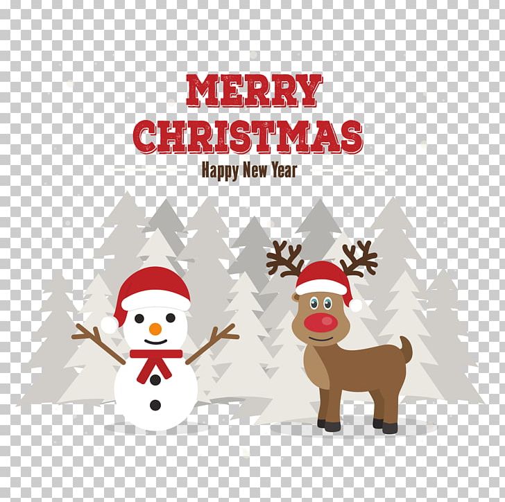 Reindeer Christmas Card Santa Claus PNG, Clipart, Carnivoran, Cartoon Snowman, Child, Clip Art, Deer Free PNG Download