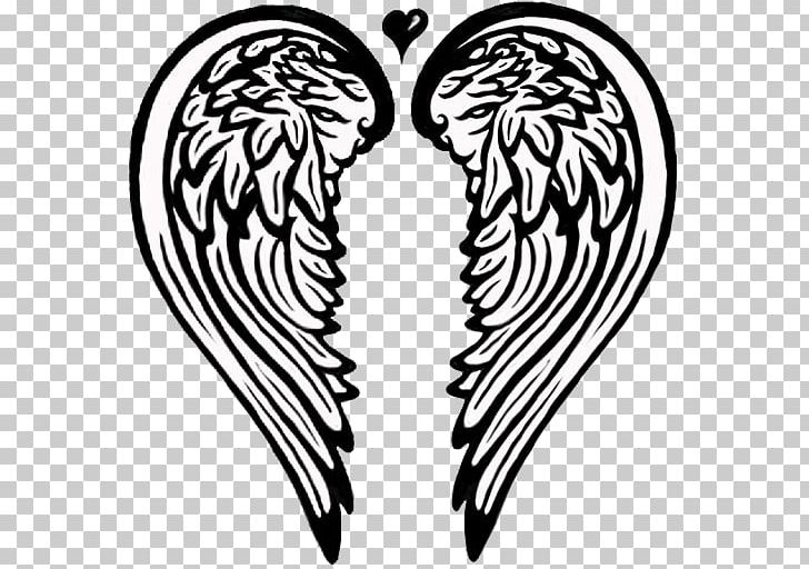 Michael Angel Lorie's Heart Tattoo PNG, Clipart, Angel, Arm, Beak, Black And White, Drawing Free PNG Download