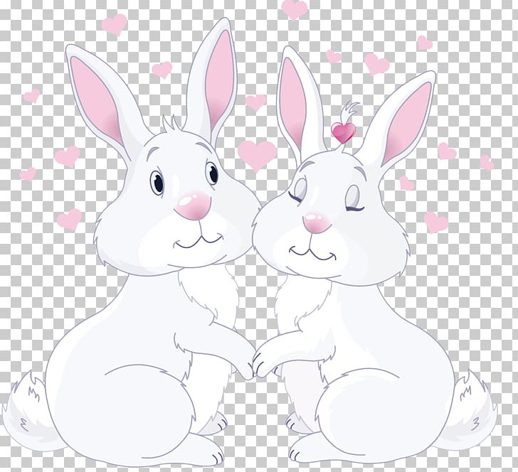 Domestic Rabbit Hare PNG, Clipart, Cartoon, Domestic Rabbit, Easter Bunny, Falling In Love, Hare Free PNG Download