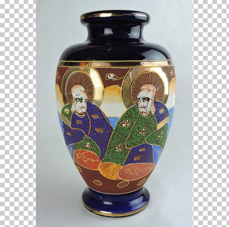 Pottery Vase Satsuma Ware Ceramic 20th Century PNG, Clipart, 20th Century, Artifact, Ceramic, Ceramic Glaze, Cobalt Blue Free PNG Download