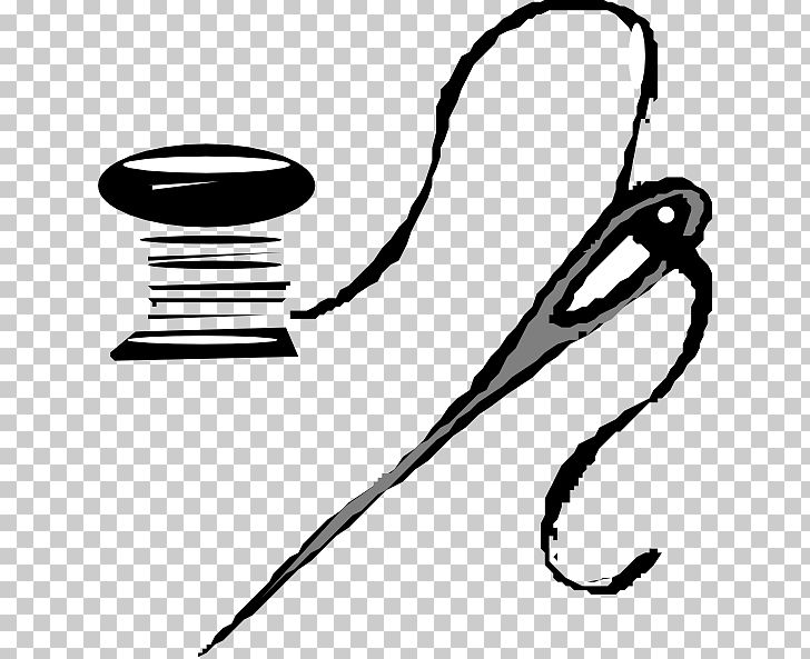 Sewing Needle Thread Yarn PNG, Clipart, Area, Black, Black And White, Clip Art, Headgear Free PNG Download