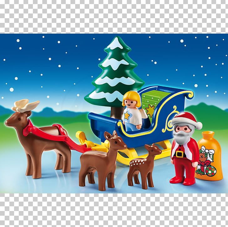 Santa Claus Playmobil Toy Sled Reindeer PNG, Clipart, Advent Calendars, Child, Christmas, Christmas Decoration, Christmas Ornament Free PNG Download